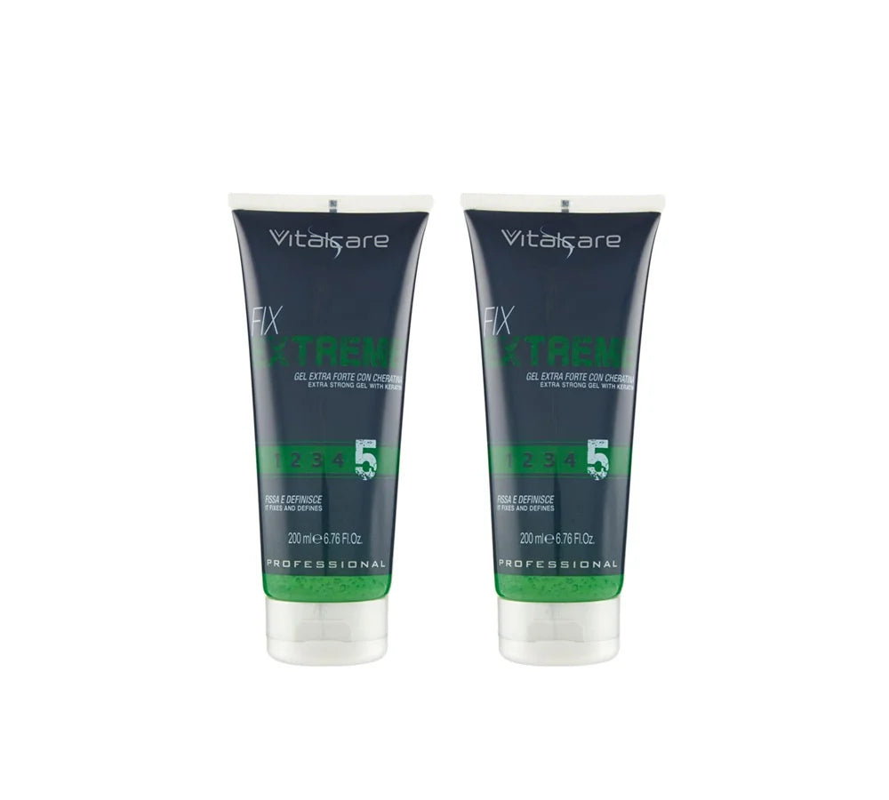 Two 200ml tubes of Vitalcare Fix Extreme extra-strong gel.