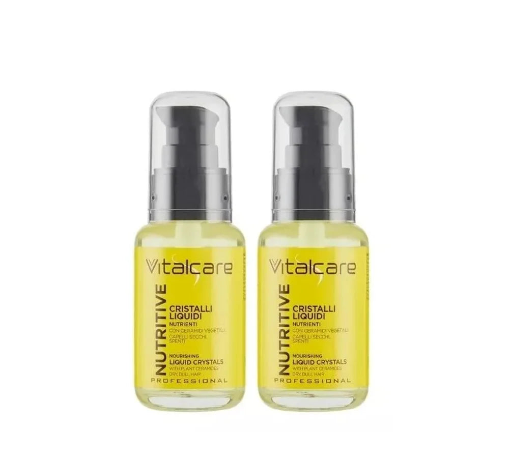 Two 50ml bottles of Vitalcare Nutritive liquid crystals.