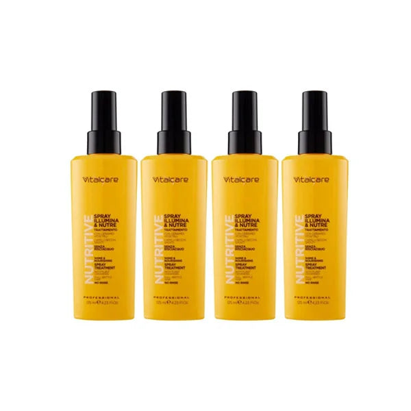 Vitalcare | Nutritive - Hair Treatment Spray, for Dry and Dull Hair, 125 ml Pack of 4