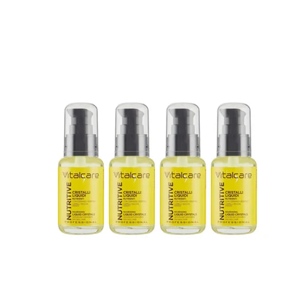Vitalcare | Nutritive - Liquid Crystals for Hair, Nourishing and Restructuring Crystals, 50 ml Pack of 4