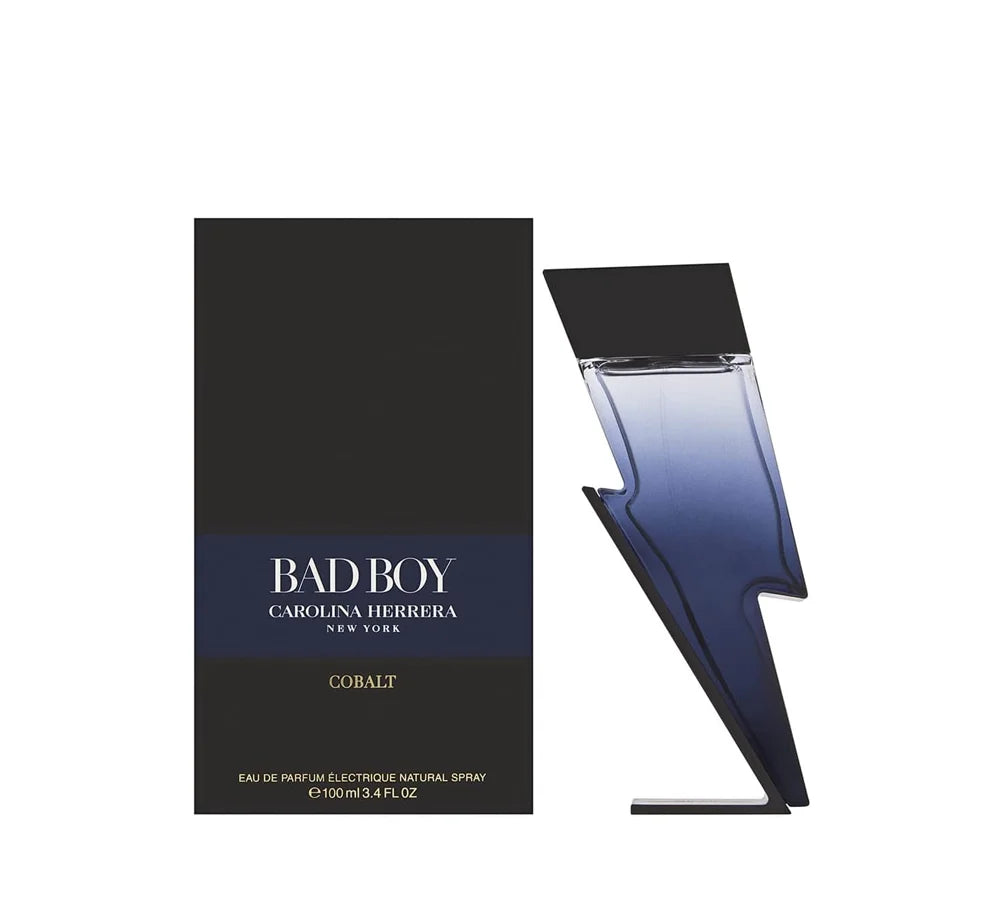 Carolina Herrera Bad Boy Cobalt Eau De Parfum 100ml lightning bolt bottle.
