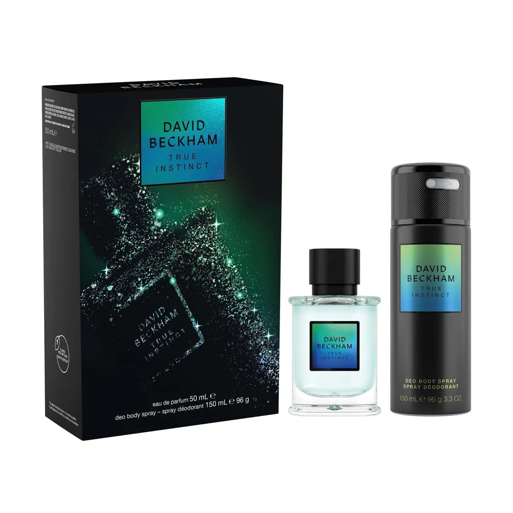 David Beckham True Instinct Giftset For Him including EDP 50ml and Deodrant Body Spray 150ml
