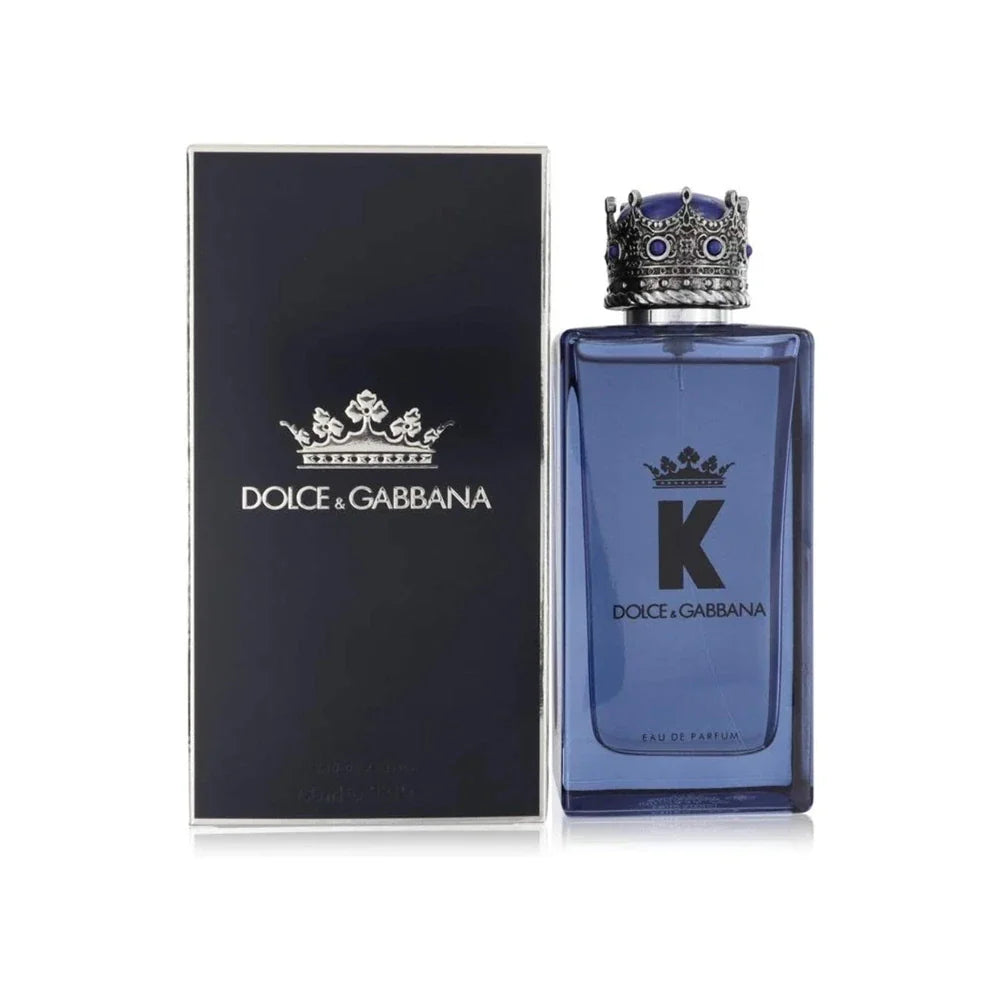 Dolce & Gabbana K Eau de Parfum 150ml with royal crown cap design.