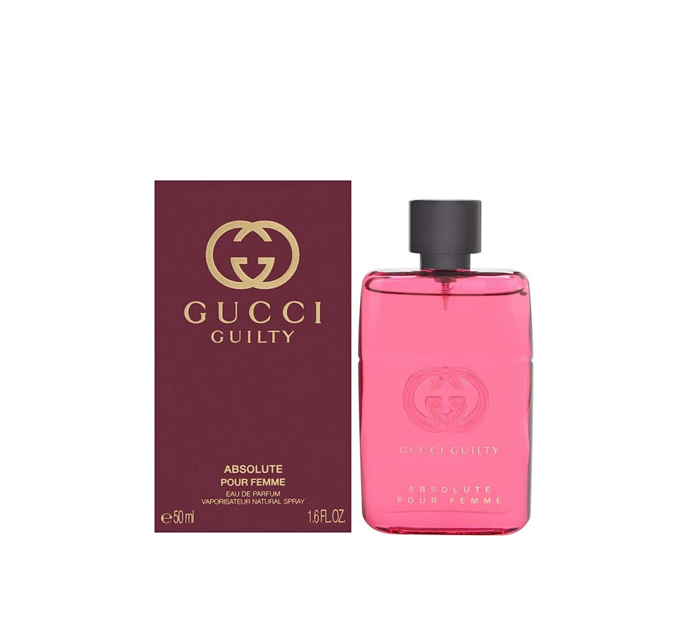 Gucci Guilty Absolu Eau de Parfum, 50ml, with rich, sensual fragrance notes for a powerful allure.