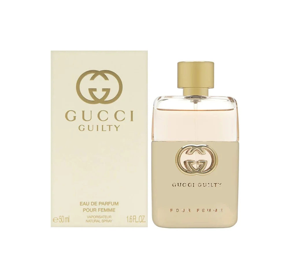 Gucci Guilty Revolution Eau De Parfum 50ml bottle with a bold and luxurious design.