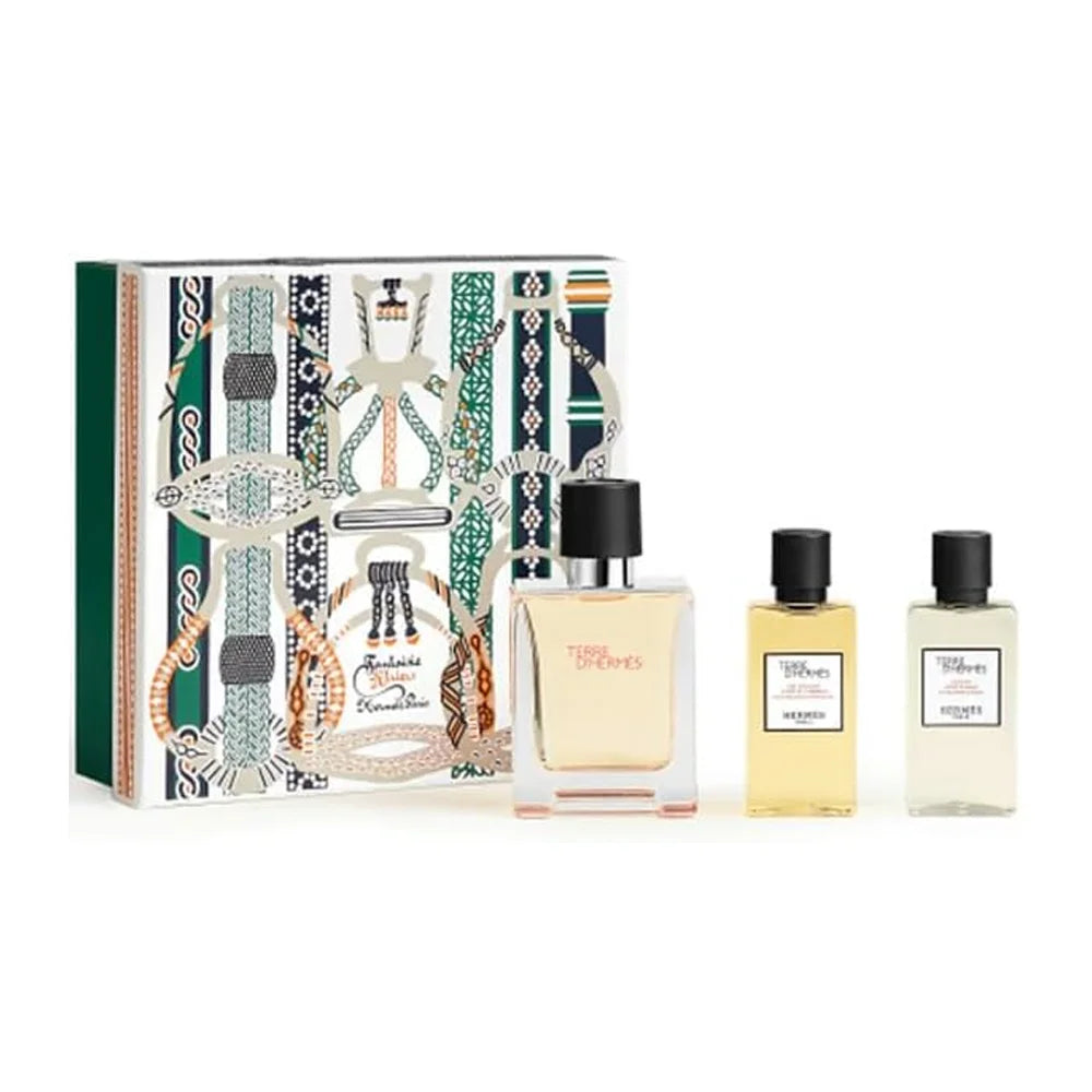 HERMES Terre D'Hermes Set (EDT 50ml + Shower Gel 40ml + After Shave Lotion 40ml)