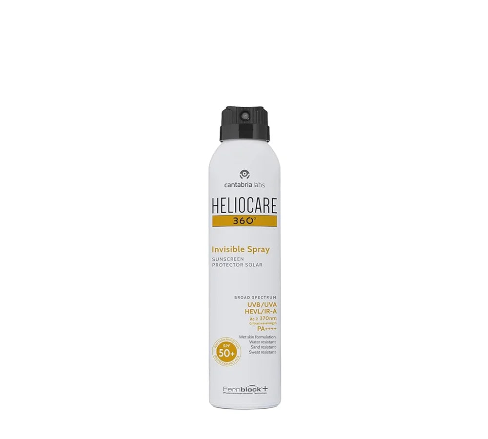 Heliocare 360 Invisible Spray SPF50 200ml | Aerosol Sunscreen for Body