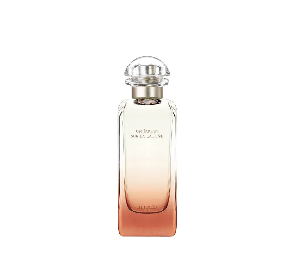 Hermes Un Jardin sur la Lagune Eau de Toilette, 100 ml bottle with floral garden-inspired packaging