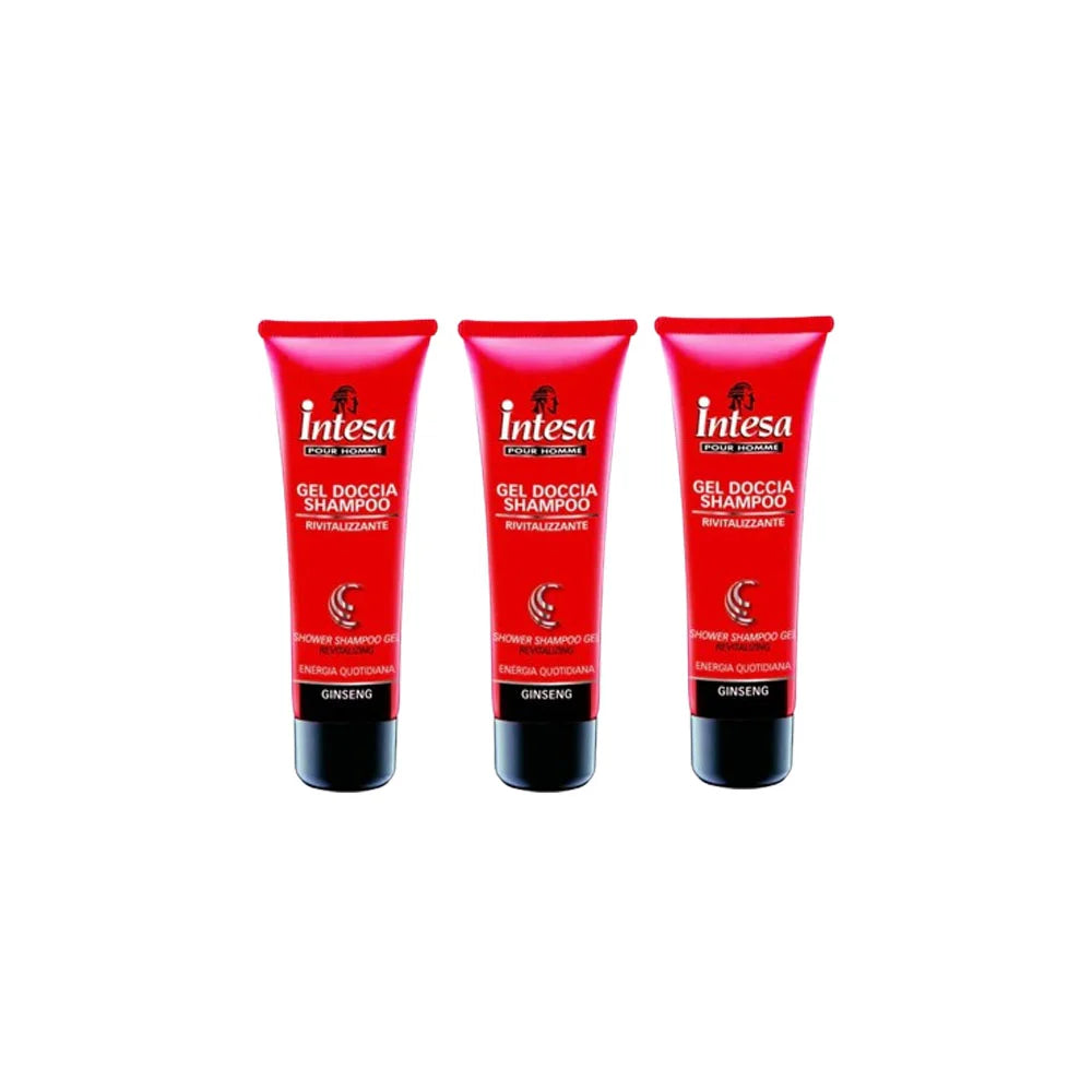 Intesa Ginseng Revitalizing Shower Shampoo 50ml, Pack of 3