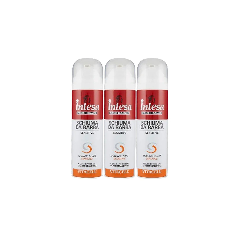 Intesa Pour Homme Vitacell Shaving Foam 300ml Pack of 3