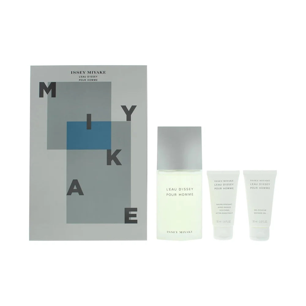 Issey Miyake L'eau D'issey Pour Homme 3 Piece Gift Set: Eau de Toilette 125ml