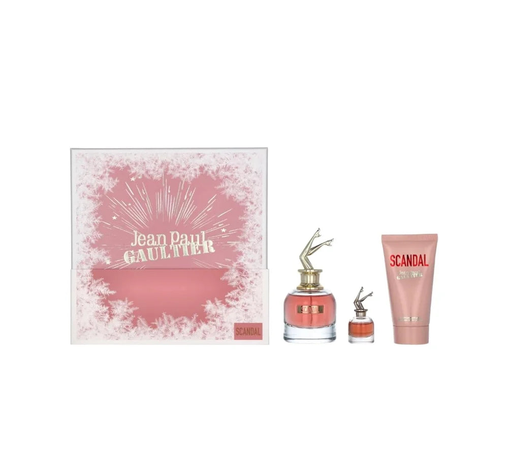 Jean Paul Gaultier Scandal Gift Set 2023 50ml EDP, 75ml Body Lotion and Miniature