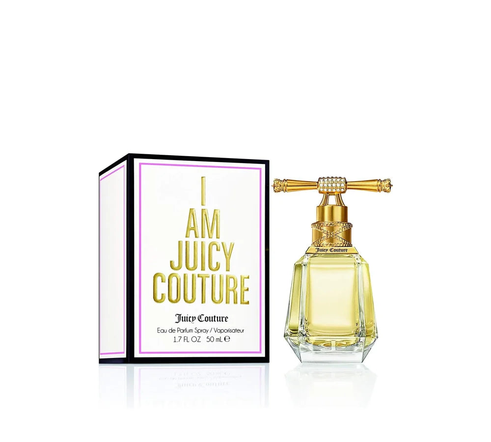 Juicy Couture I Am Juicy Couture Eau de Parfum Spray 50ml – bold, feminine fragrance in sculpted bottle