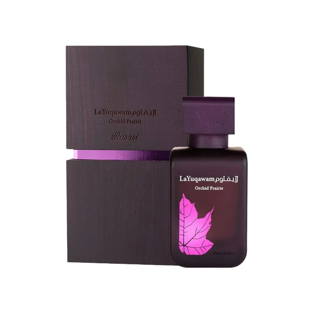 Rasasi La Yuqawam Orchid Prairie Eau De Parfum Spray for Women EDP 75 ml