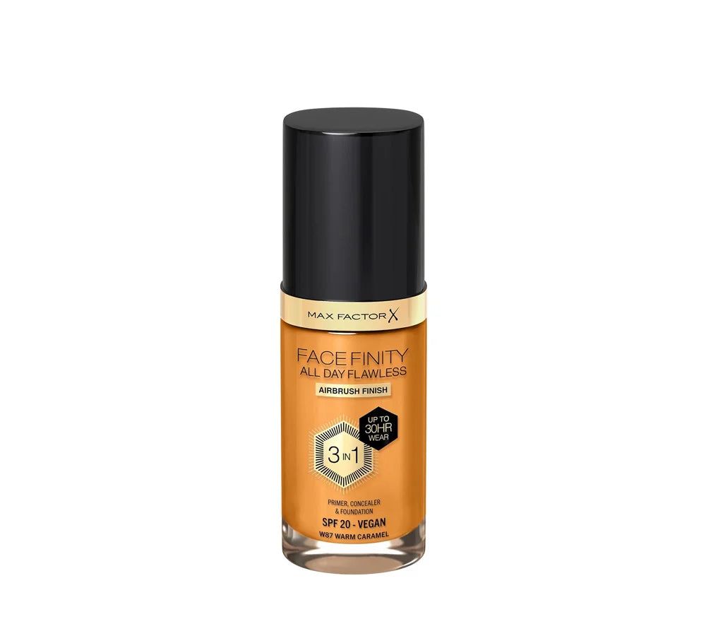 Max Factor Facefinity 3in1 Liquid Foundation 30ml in shade Warm Caramel with SPF 20.