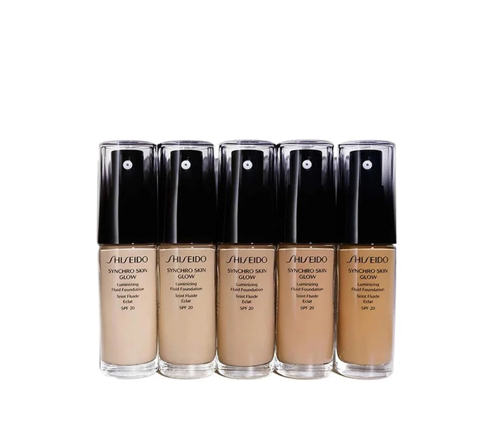 Shiseido Luminizing Synchro Skin Glow Fluid Foundation, Neutral 2, 30 g, 729238135406