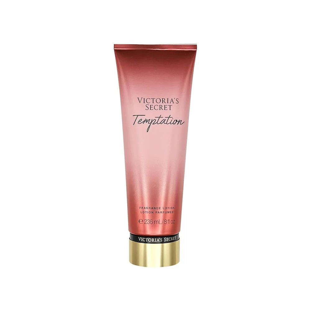 Victoria’s Secret Temptation Fragrance Body Lotion 236ml with a sweet fruity scent and moisturising skincare formula.