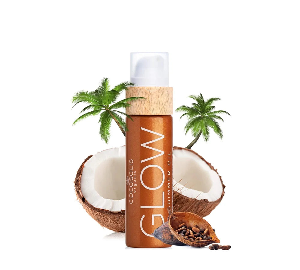 COCOSOLIS Glow Shimmer Oil | Illuminizing Natural Dry Oil With Shiny Particles | 110ml