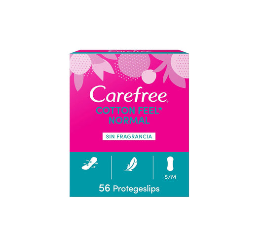 Carefree Salvaslip Cotton Fragrance-Free, 1 Pack of 56 Protegeslips