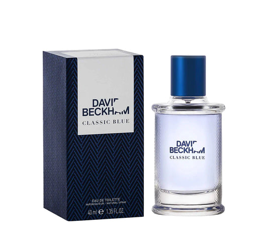 DAVID BECKHAM Classic Blue Eau De Toilette Perfume for Men, 40 ml