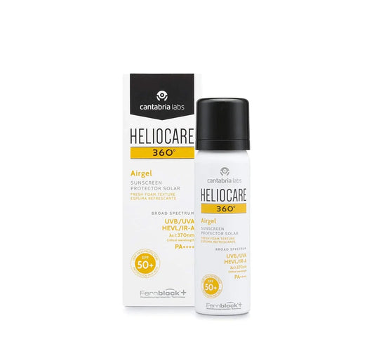 Heliocare 360 Airgel SPF50+ 60ml | Mousse Sunscreen for Face & Neck