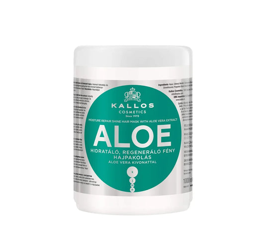 Kallos Kjmn Aloe Vera Moisture Repair Hair Mask for dry damaged hair with Aloe Vera extract 1L