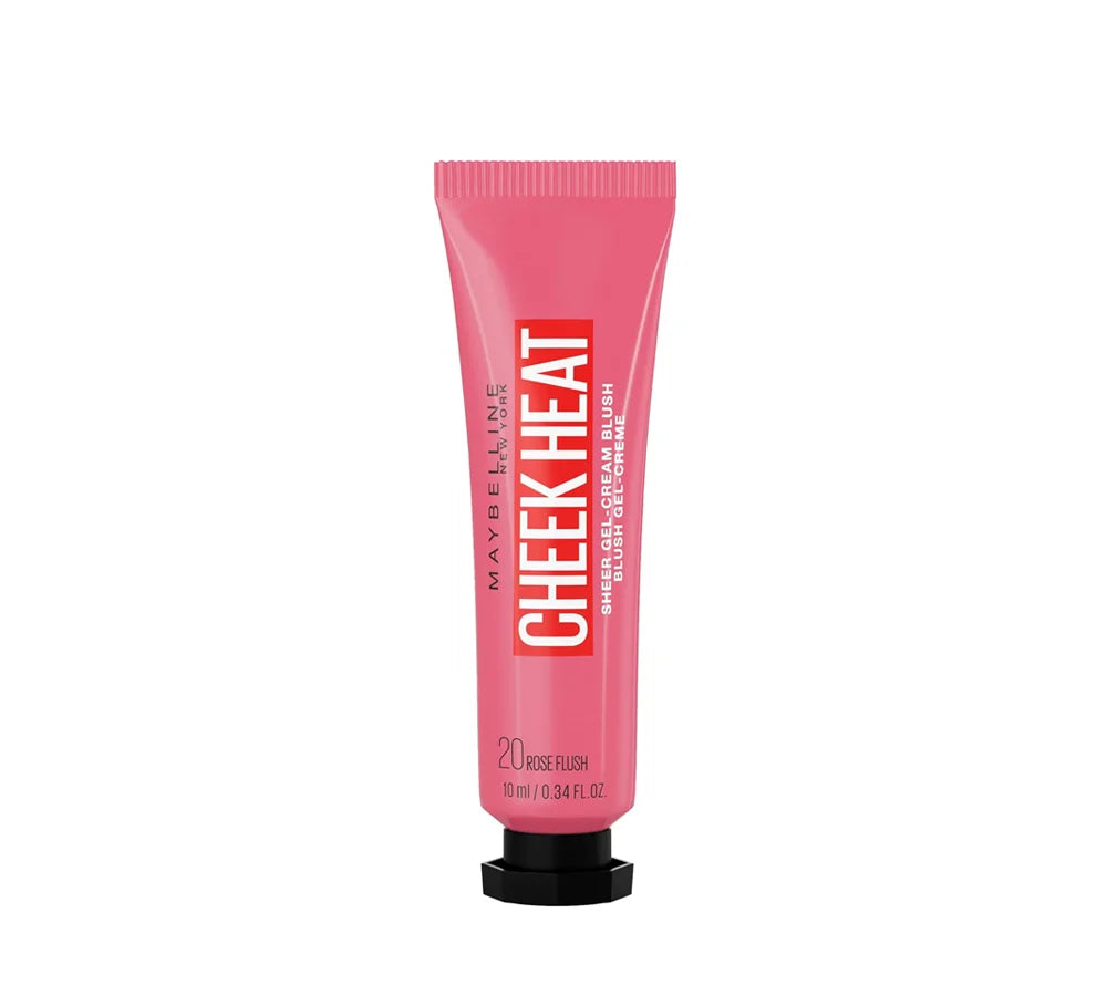 Maybelline New York Cheek Heat Blush, Glossy Finish No. 20 Rose Flash