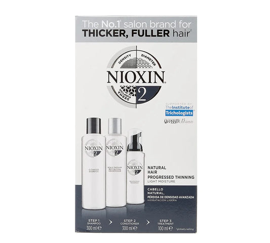 Nioxin 3 Part Loyalty Kit System 2 - Shampoo 300ml+Conditioner 300ml+Treatment 100ml