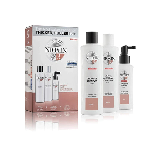 Nioxin 3 Part Loyalty Kit System 3 - Shampoo 300ml+Conditioner 300ml+Treatment 100ml