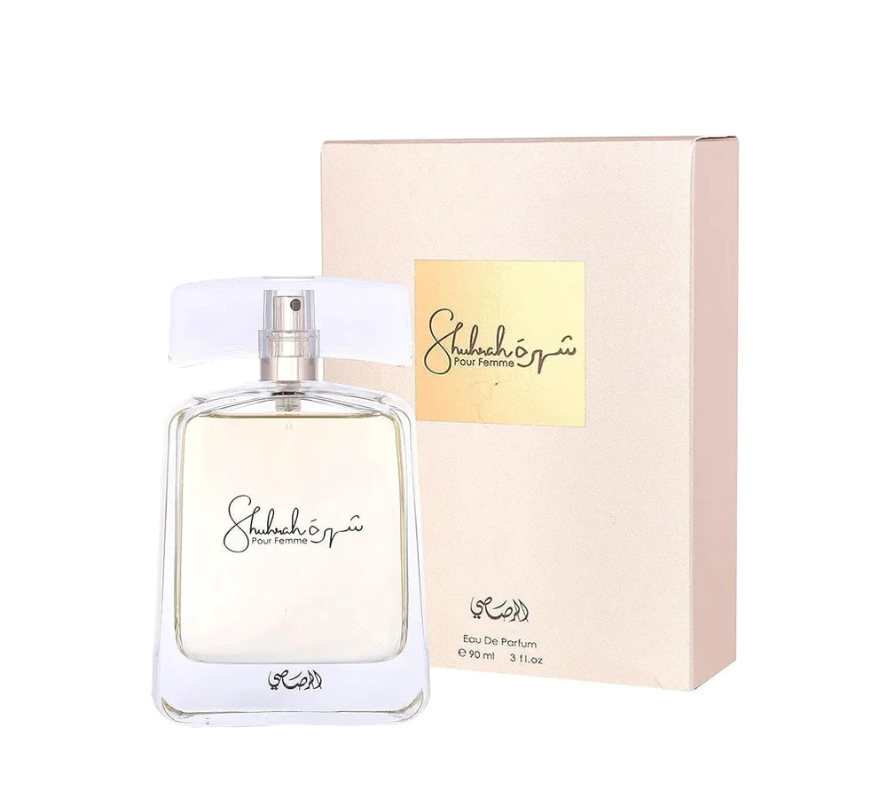 SHUHRAH WOMEN, 90ml EDP Spray -Authorised Distributors-RASASI Perfumes UK