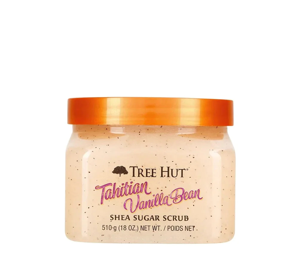 Tree Hut Tahitian Vanilla Bean Shea Sugar Scrub, 18oz,