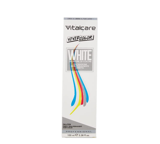 Vitalcare Vivid - Professional Semi-Permanent Hair Dye White Colour 100ml