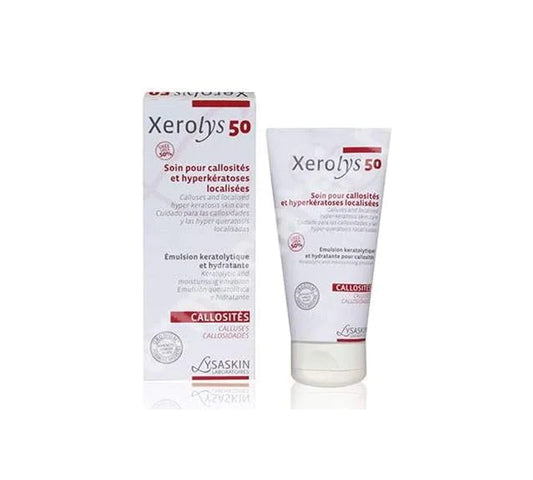 XEROLYS 50 Healing Urea Cream 50% for dry skin of Knees, Elbows, Feet, Psoriasis