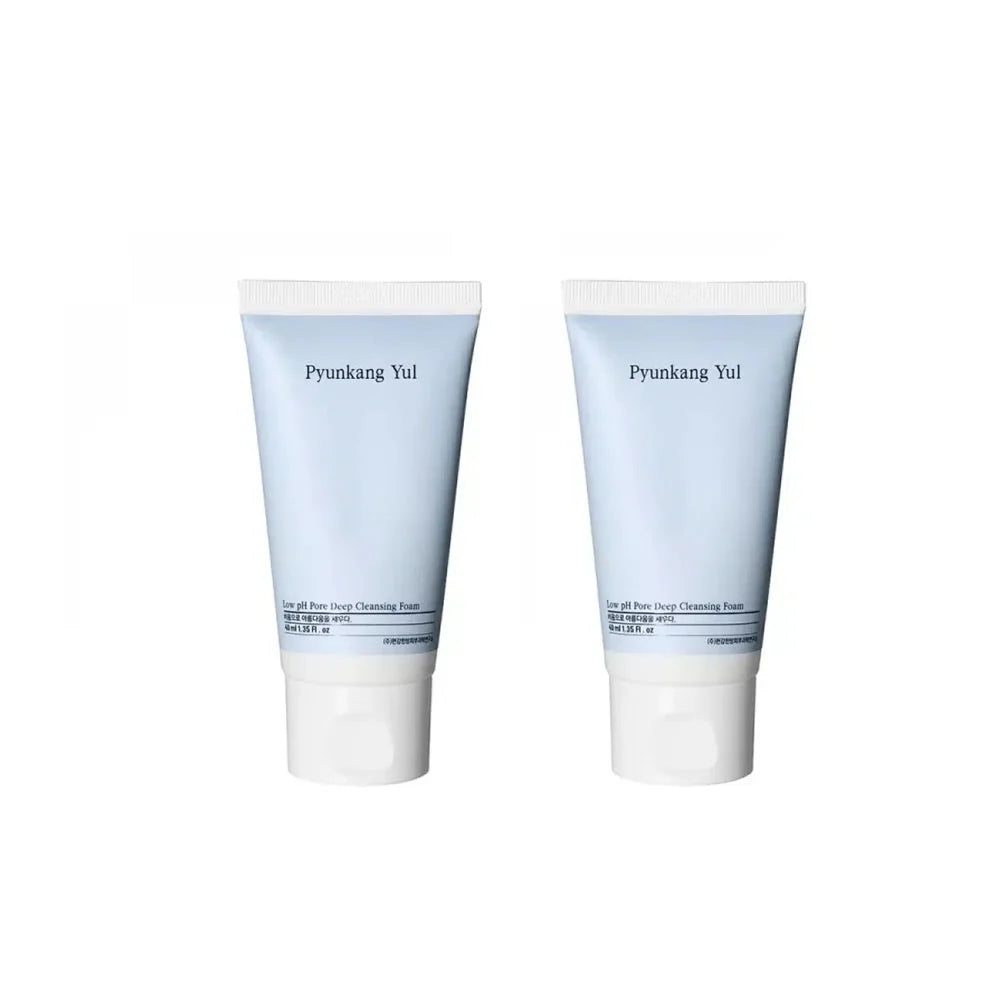 2x Pyunkang Yul Low pH Pore Deep Cleansing Foam - Makeup Remover Face Cleanser 40ml ,pack of 2