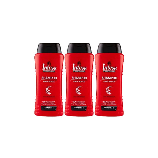 Intesa Pour Homme Anti-Hair Fall Shampoo with Keratin 300ml, Pack of 3