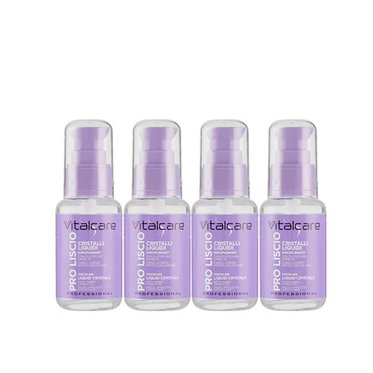 Vitalcare | PRO Smooth - Liquid Crystals for Frizzy and Difficult to Smooth Hair, 50 ml Pack of 4