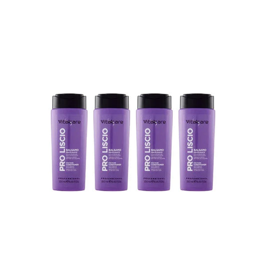 Vitalcare | PRO Smooth - Regulating Conditioner for Frizzy and Difficult to Smooth Hair, 250 ml Pack of 4