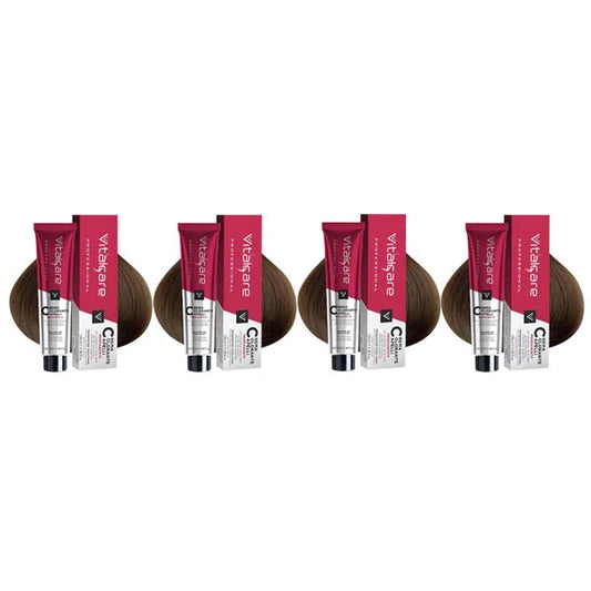 Vitalcare | Professional - Professional Permanent Coloring, n° 6/3, Dark Golden Blond, 100ml Pack of 4