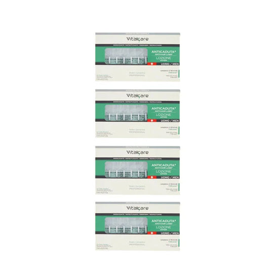 Vitalcare | Swiss - Anti-Hair Loss Treatment for Men, 10 Anti-Hair Loss Vials for Men of 6 ml Pack of 4