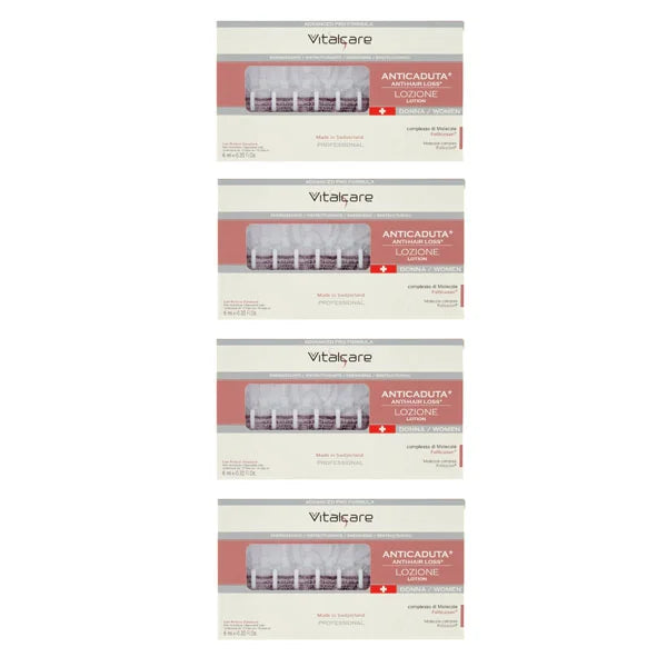Vitalcare | Swiss - Women's Hair Loss Treatment, 10 Women's Hair Loss Vials of 6 ml Pack of 4