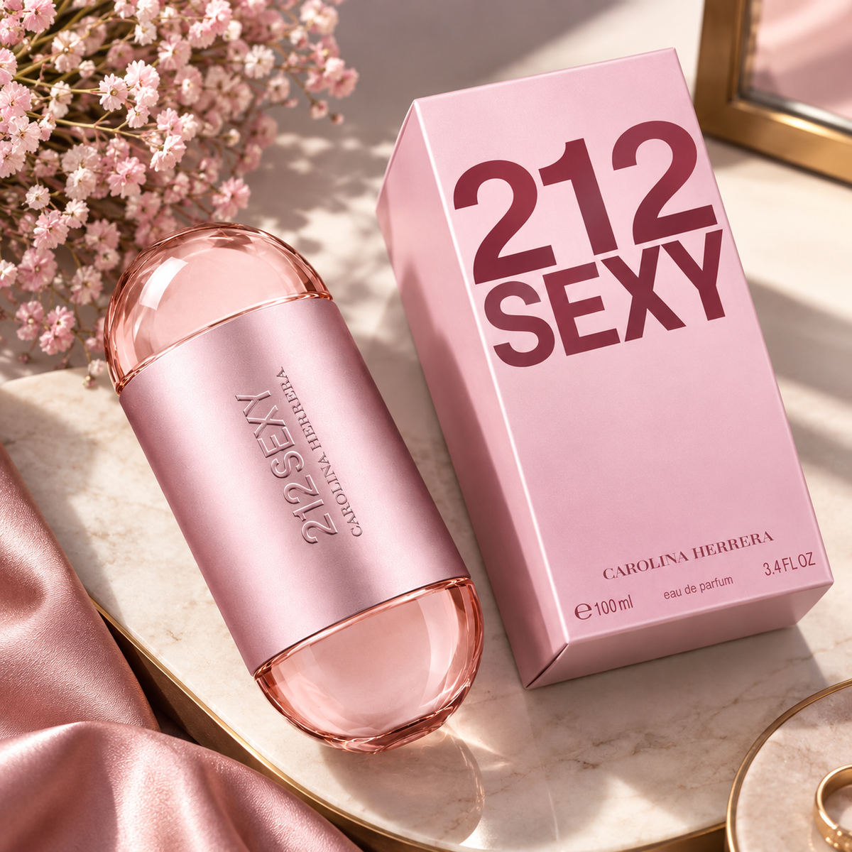 Carolina Herrera 212 Sexy Eau De Parfum for Women – 100ml / 3.4 fl oz