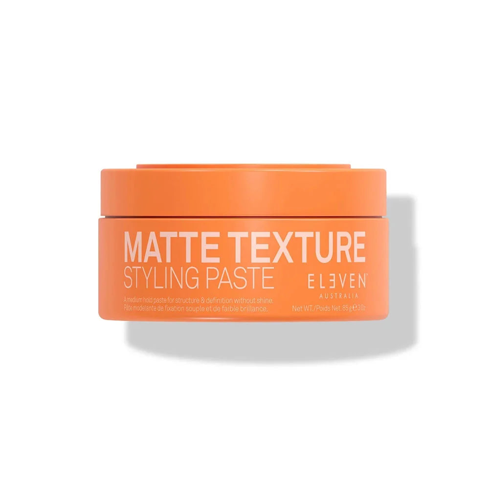 ELEVEN AUSTRALIA Matte Texture Styling Paste 3 oz hair clay for strong hold and natural matte finish