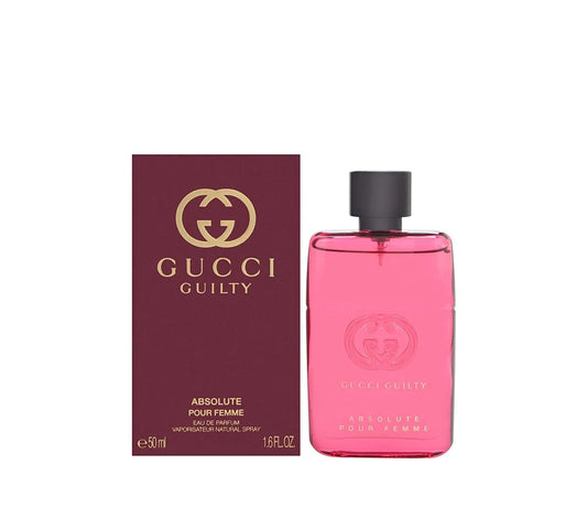 Gucci Guilty Absolu Eau de Parfum, 50ml, with rich, sensual fragrance notes for a powerful allure.