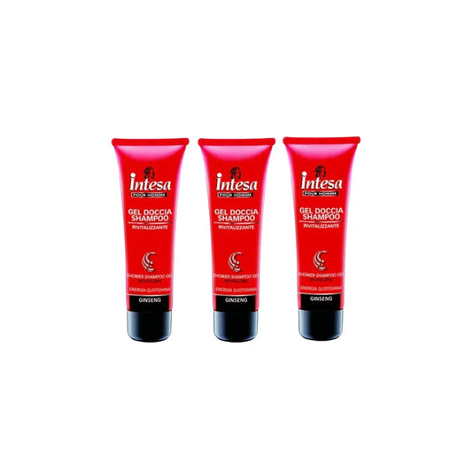 Intesa Ginseng Revitalizing Shower Shampoo 50ml, Pack of 3