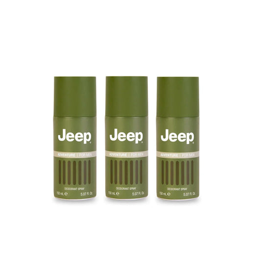 Jeep Adventure for Men Deodorant Spray 150 ml, Pack of 3