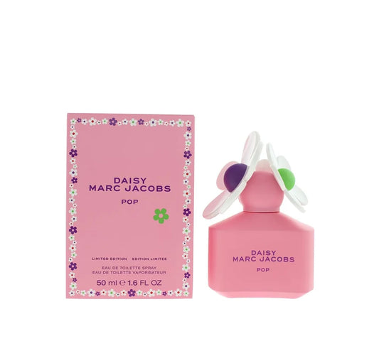 MARC JACOBS Daisy Pop Eau de Toilette, 50ml, a fresh, floral fragrance with vibrant, playful notes.