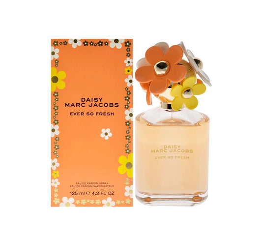 Marc Jacobs Daisy Ever So Fresh Eau De Parfum 125ml bottle with floral design.
