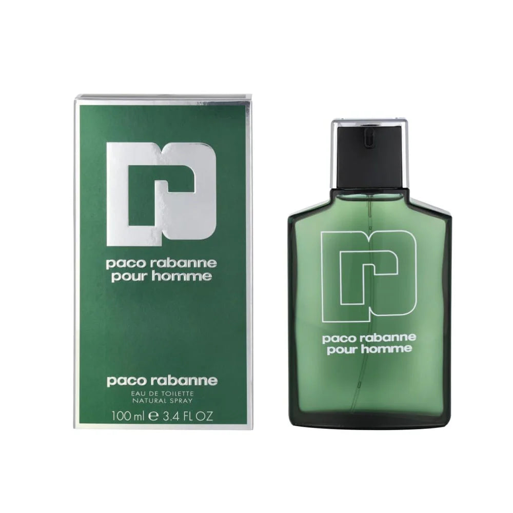 Paco Rabanne Eau de Toilette Spray 3.4oz classic men's fragrance with aromatic herbs, woods, and fresh citrus notes.