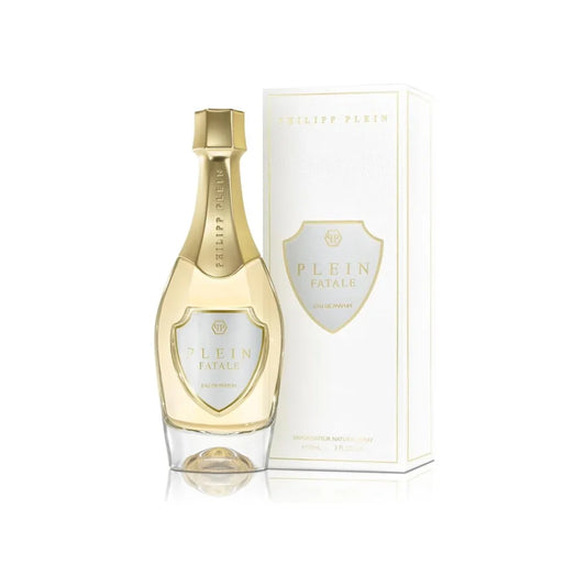 Philipp Plein Plein Fatale Eau de Parfum 90 ml-Floral Gourmand Notes-Elegant Clear Glass Bottle