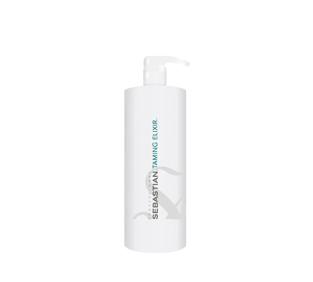 Sebastian Professional Taming Elixir Hair Serum in a sleek 500g pump bottle designed for smooth and frizz-free hair.